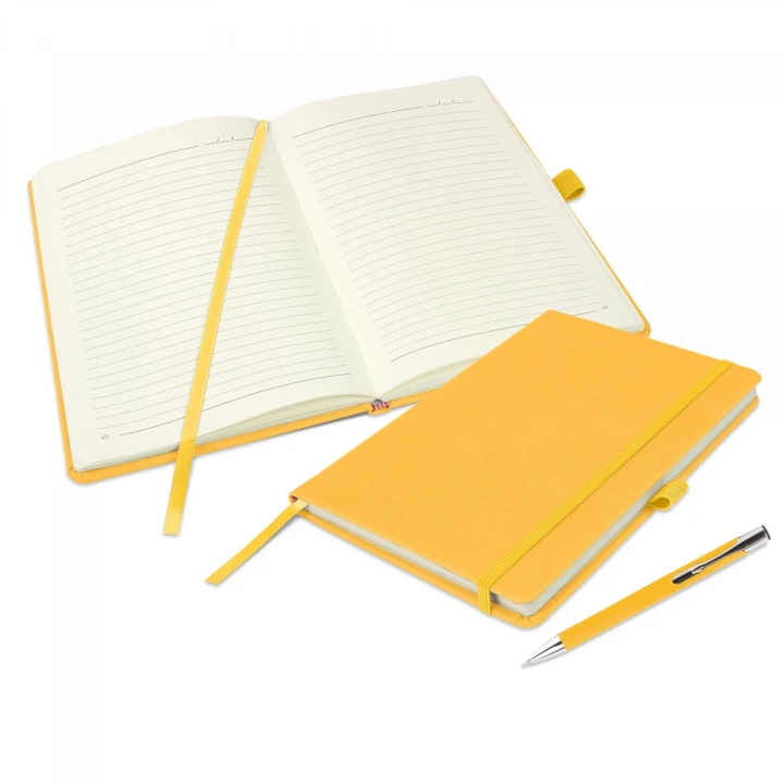 Holms Soft Grain A5 Notebook & Lago Pen Set