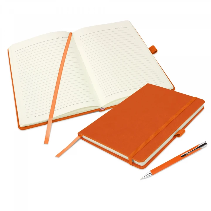 Holms Soft Grain A5 Notebook & Lago Pen Set