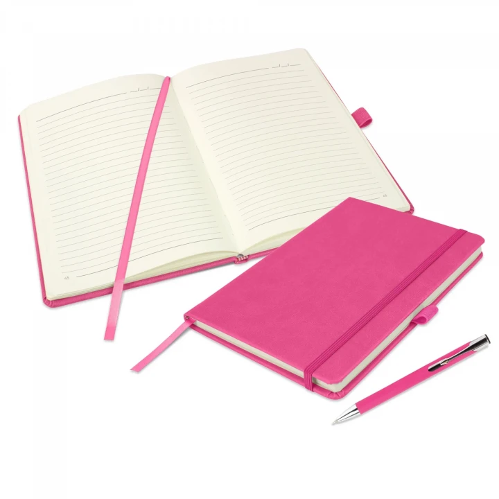 Holms Soft Grain A5 Notebook & Lago Pen Set