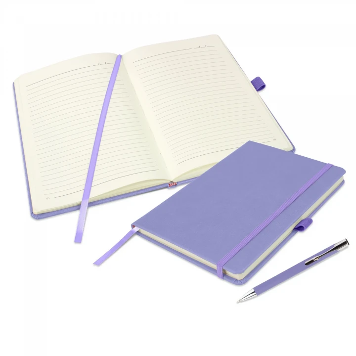 Holms Soft Grain A5 Notebook & Lago Pen Set