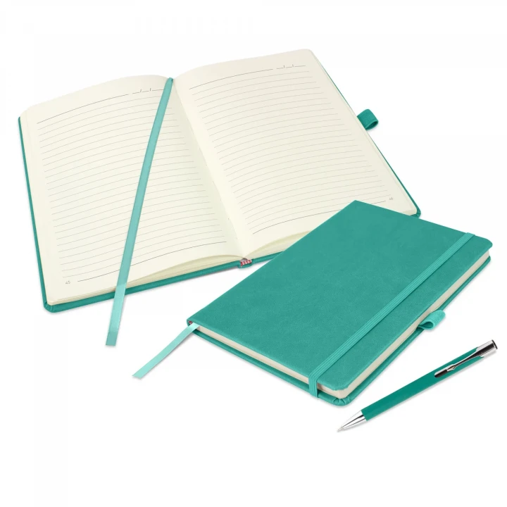 Holms Soft Grain A5 Notebook & Lago Pen Set