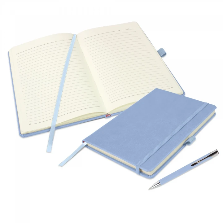 Holms Soft Grain A5 Notebook & Lago Pen Set