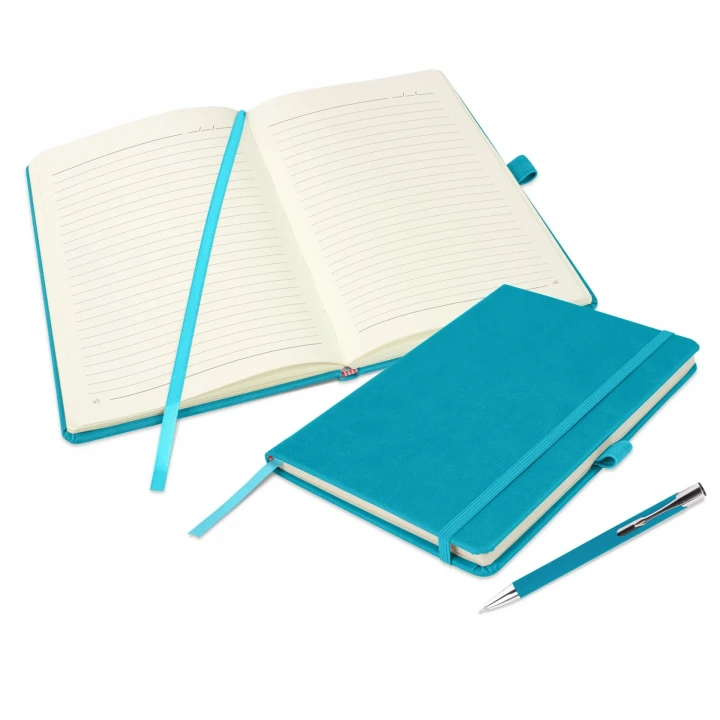 Holms Soft Grain A5 Notebook & Lago Pen Set