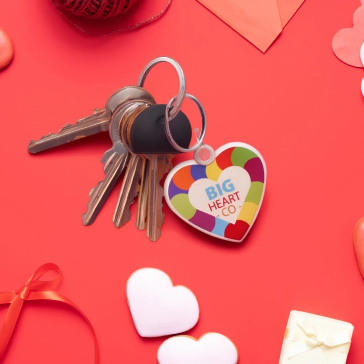 Heart Shaped FunKeys Keyring