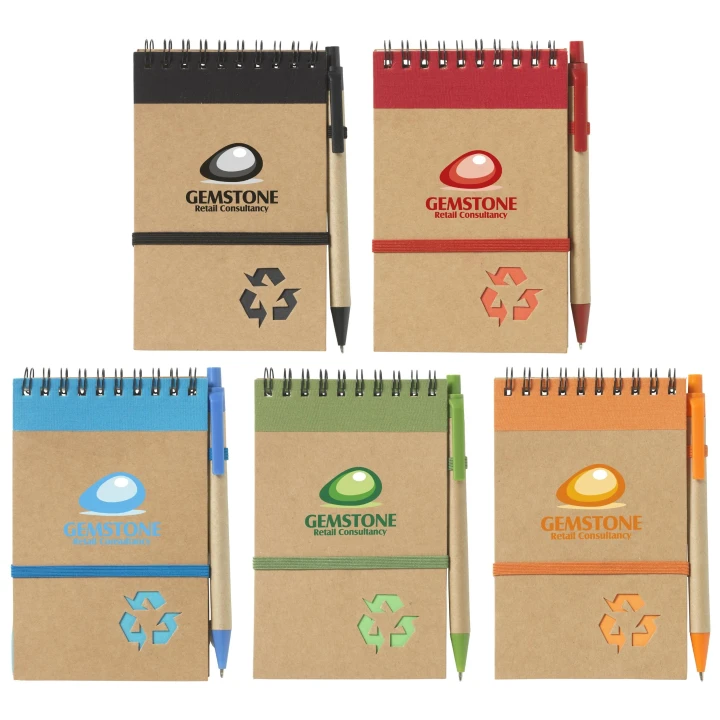 Recycled Notebook and Pen