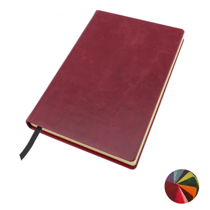 Coloured Kensington Distressed Leather A5 Casebound Notebook