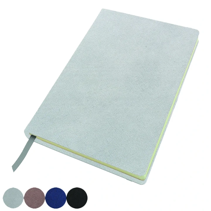 A5 Casebound Notebook in textured Saffiano