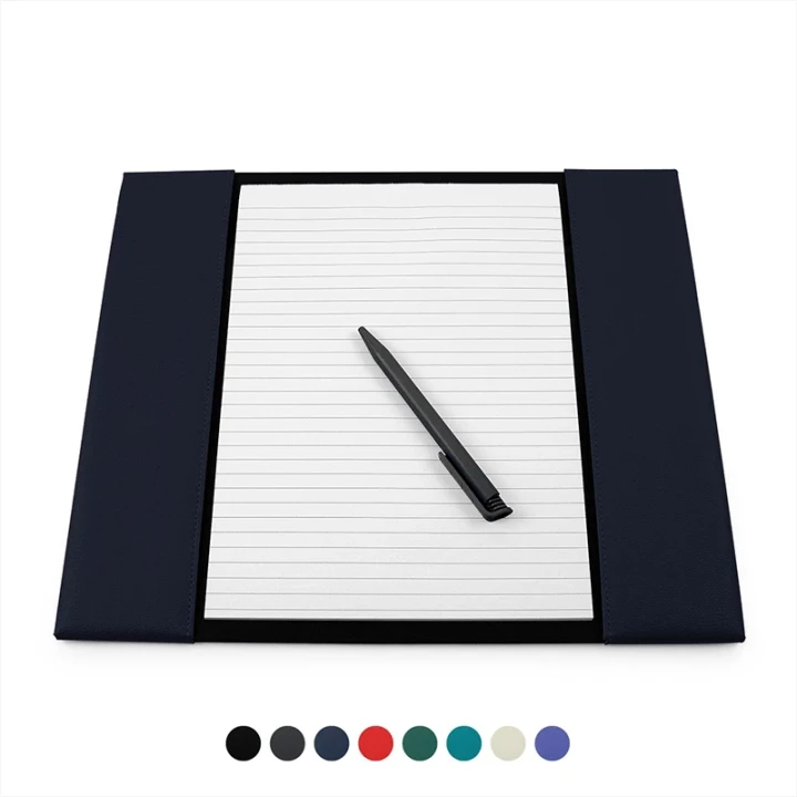 Recycled ELeather A4 Desk Pad Holder, made in the UK