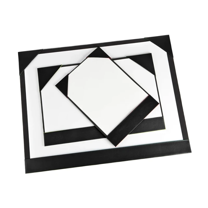 Recycled ELeather A4 Desk Pad Blotter, made in the UK