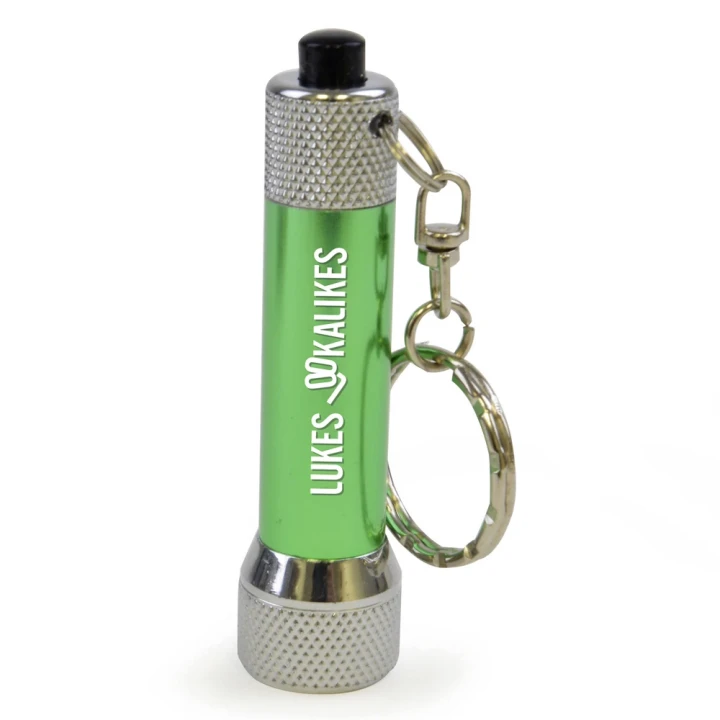 LED Metal Torch Keyring
