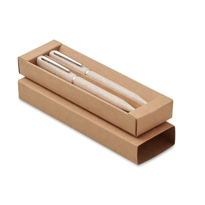Wheat Straw/ABS Twist Pen Set