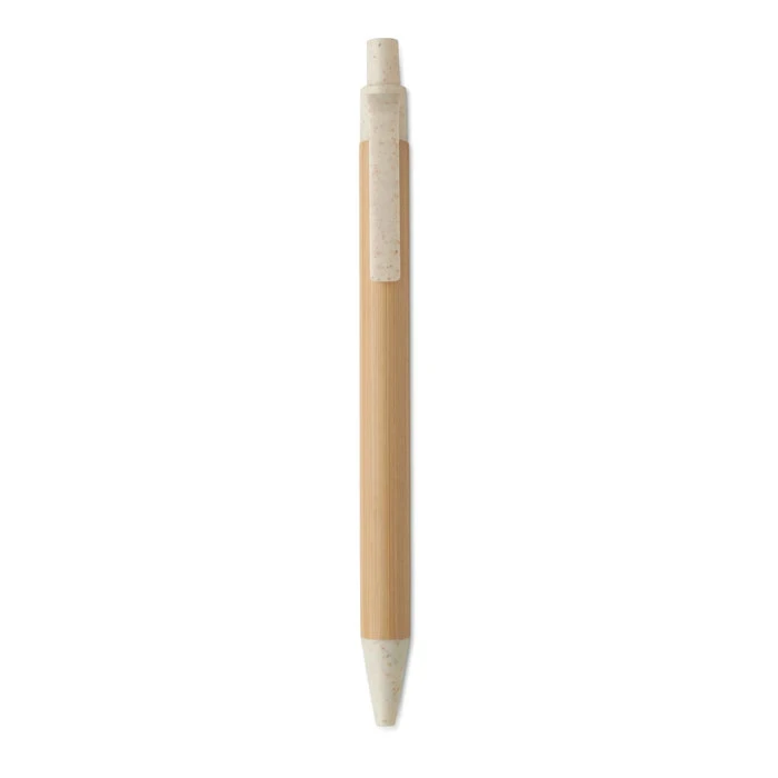 Push Button Ball Pen In Bamboo
