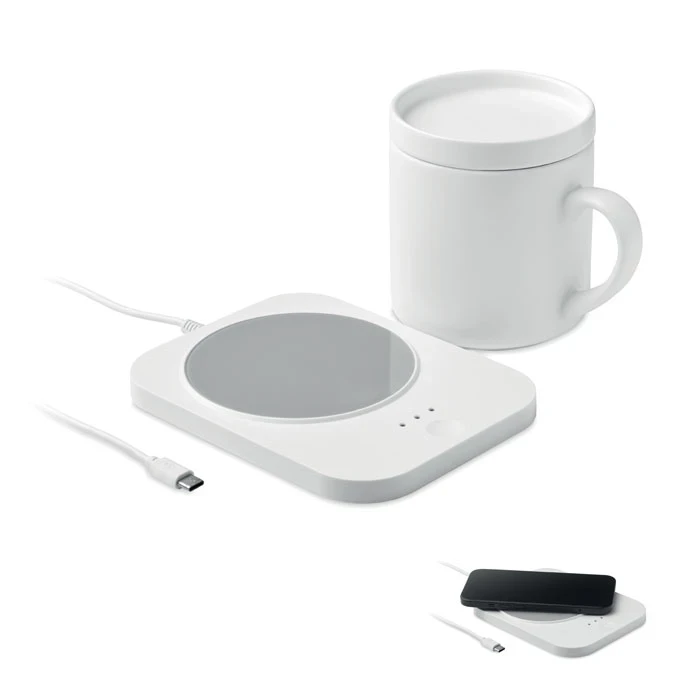 Wireless Charger Mug Warmer Set