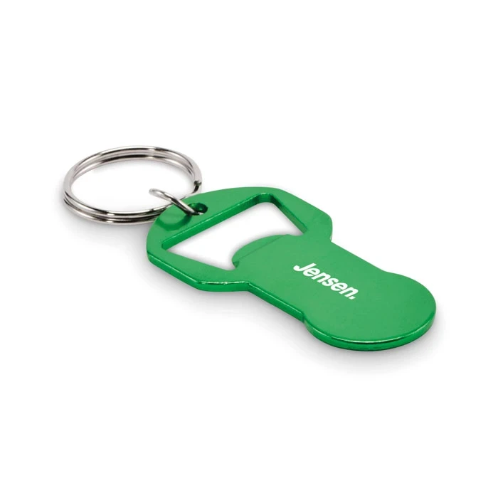 Recycled Aluminium Bottle Opener Keyring