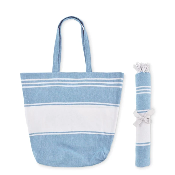 Beach Bag with Hammam Towel