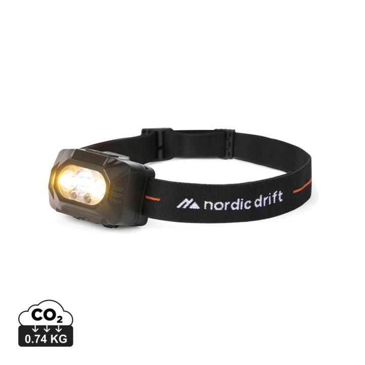 Nordic Drift Everest high performance dual battery headtorch