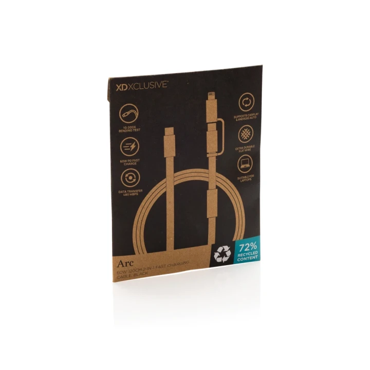 Arc RCS 60W 120 cm 2-in-1 fast charging cable