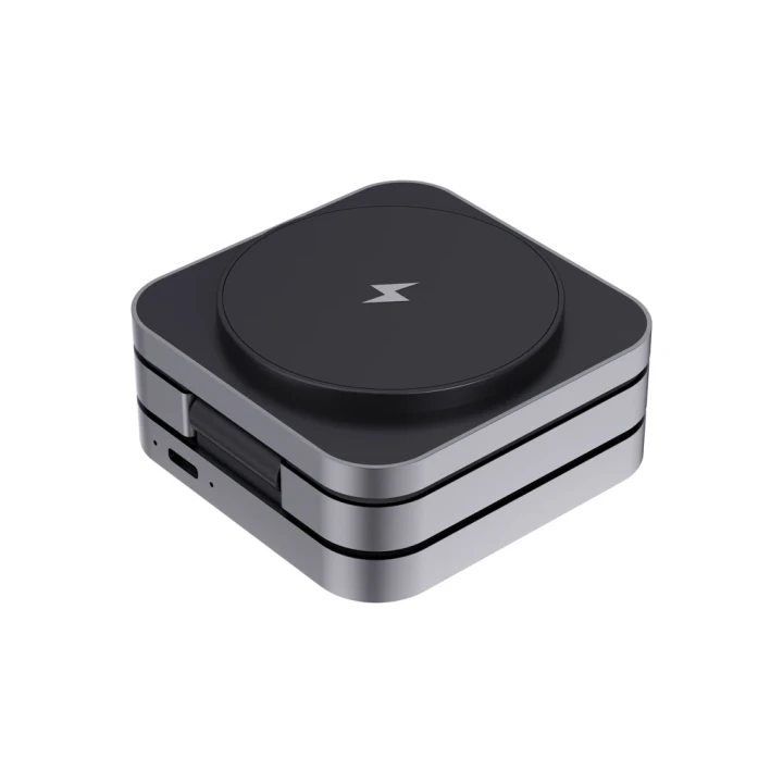 Terra RCS recycled aluminium foldable 3 in 1 15W charger