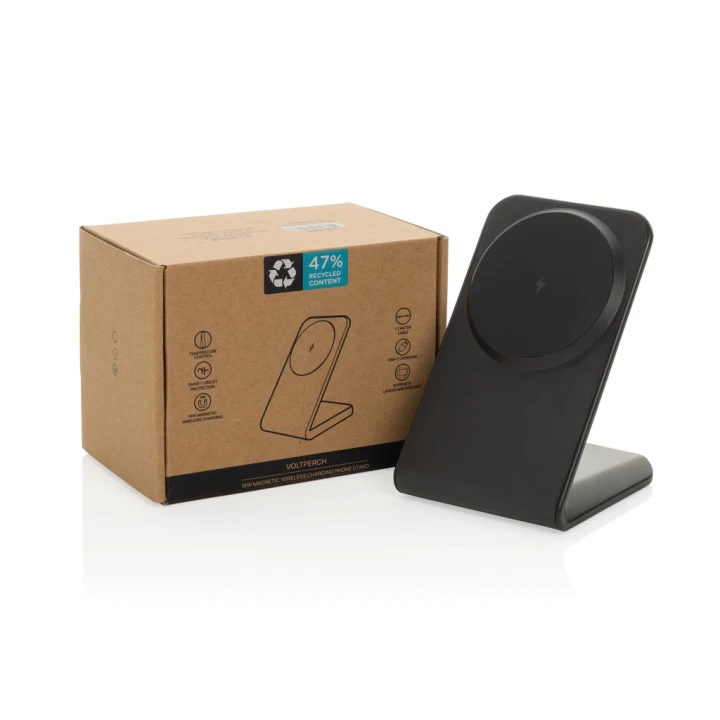 VoltPerch RCS recycled plastic 15W magnetic wireless charger