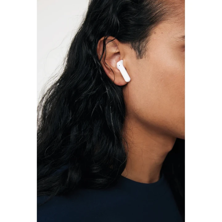 Tunevo RCS recycled plastic wireless earbuds