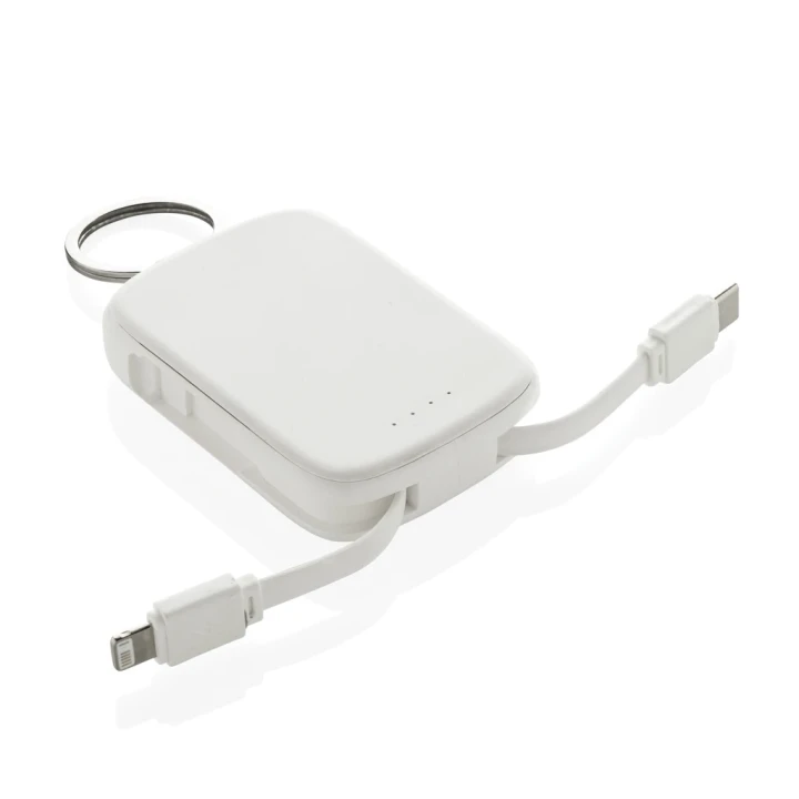 Nexo RCS keychain 2000 mah powerbank with integrated cables
