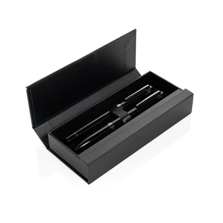 Swiss peak OSLO recycled stainless steel deluxe pen set