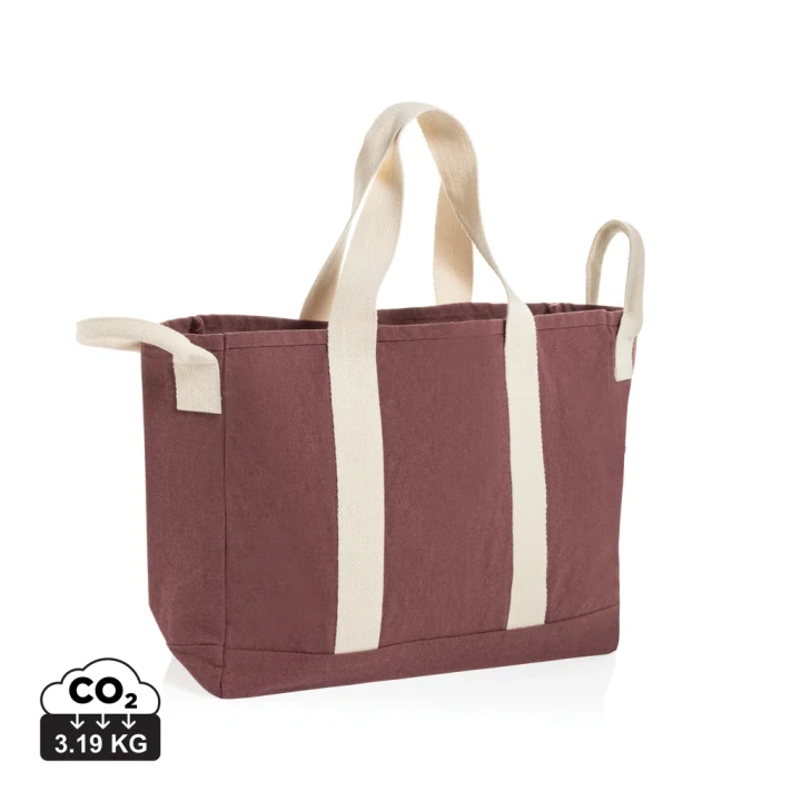 BEAU AWARE™ Beach bag 400gsm recycled canvas, with side hand