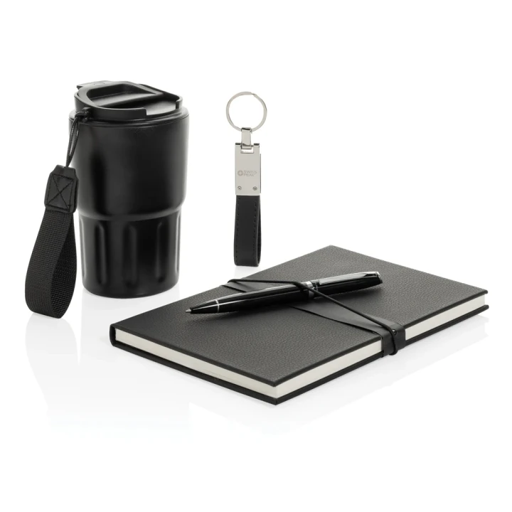 Swiss Peak RCS certified deluxe business gift set w/ tumbler