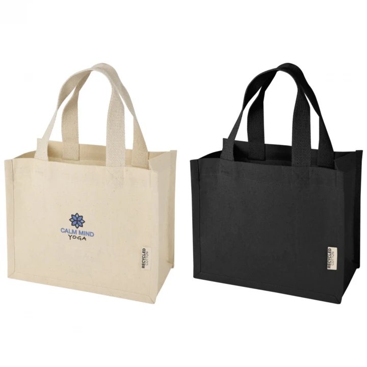 Odessa 220 g/m² GRS Recycled Cotton Mini Gusset Tote Bag 9L