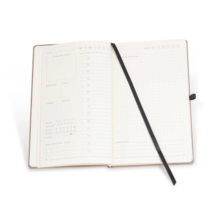 Customisable  12 Week Wellness Journal PU A5 Notebook