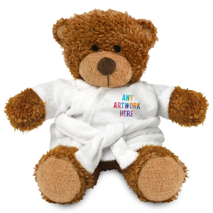 Anne Bear In White Bathrobe 17cm