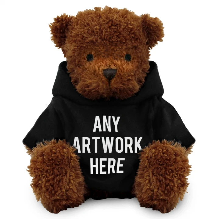 James I Bear In Black Hoodie 18cm