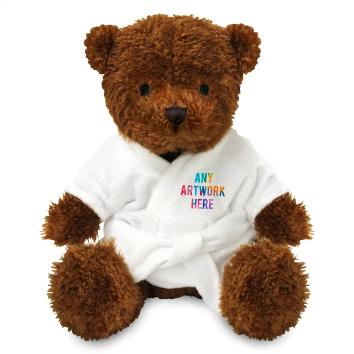 James I Bear In White Bathrobe 18cm