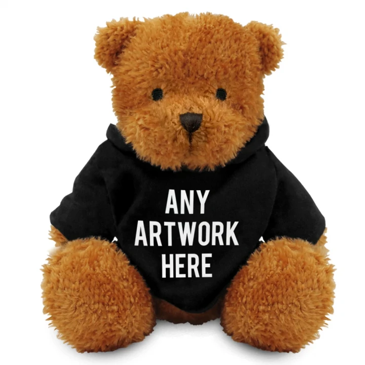 James II Bear In Black Hoodie 18cm