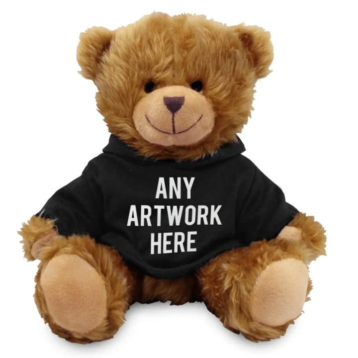 Charles Bear In Black Hoodie 20cm