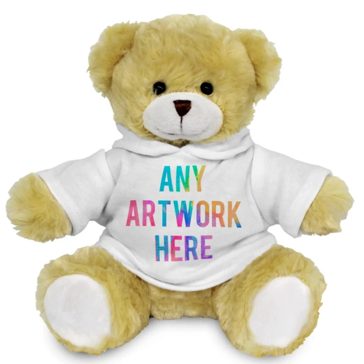 Elizabeth Bear In White Hoodie 20cm
