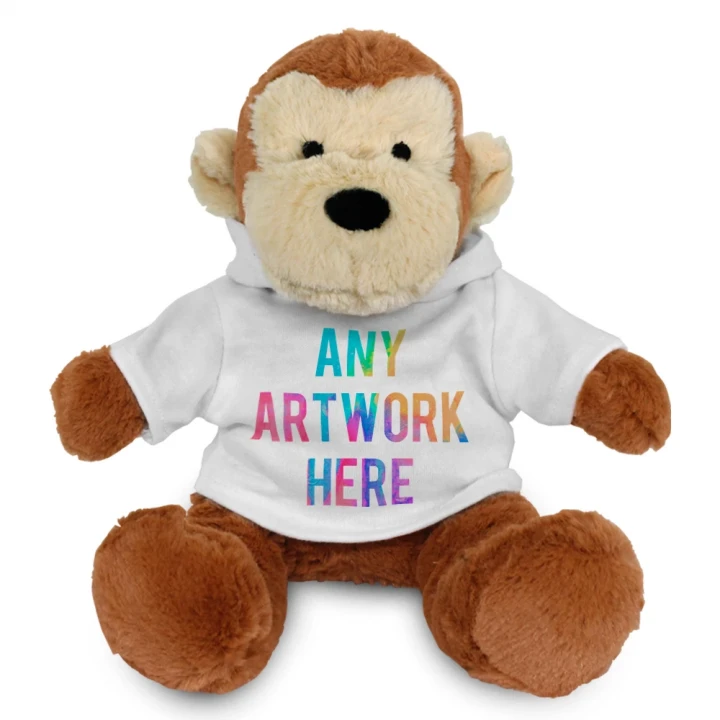 Max Monkey In White Hoodie 20cm