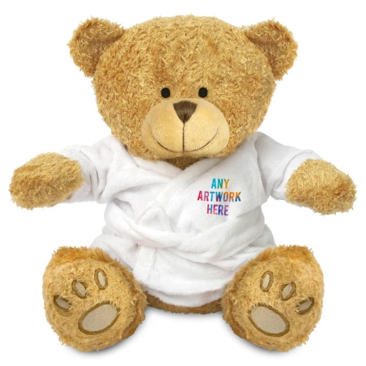 Edward II Bear In White Bathrobe 22cm