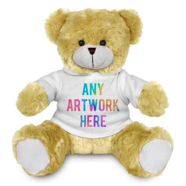 Elizabeth Bear In White Hoodie 25cm