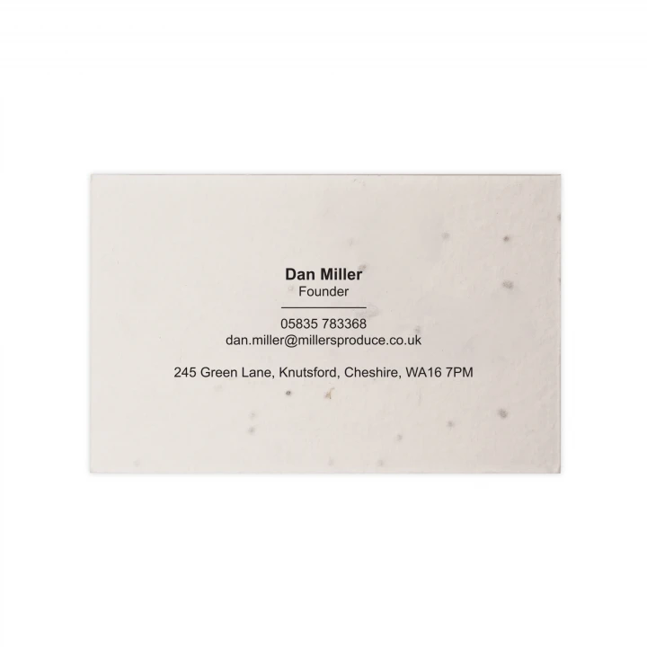 Seed Paper Business Card 