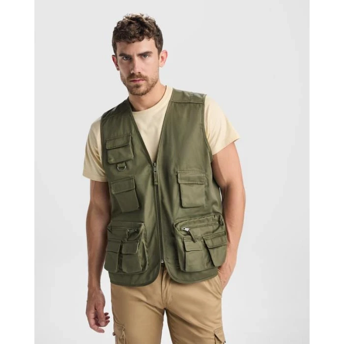 Venera 200 g/m2 v-neck multi-pocket workwear vest