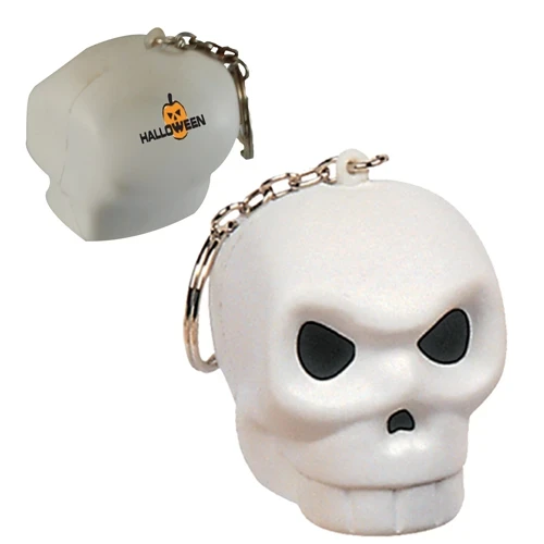 Halloween Stress Skull Keyring