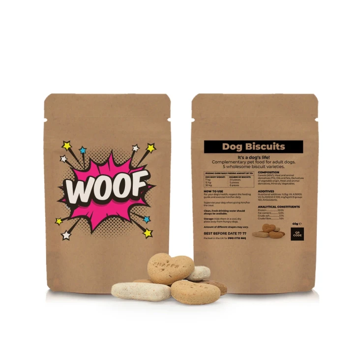 Dog Biscuits Pouch 35g - Kraft
