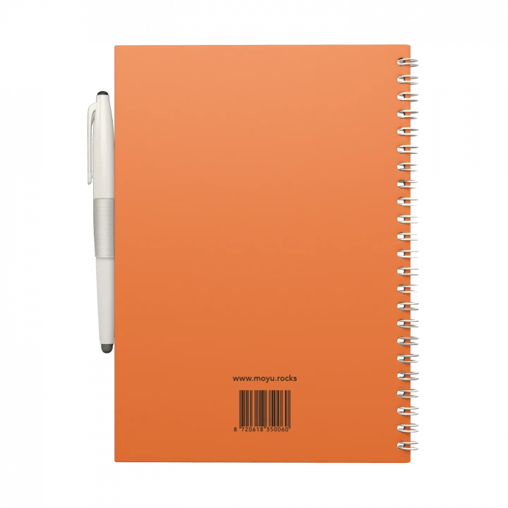 MOYU Erasable Stone Paper Notebook A5 Hardcover Sunset Orange - 40 Pages