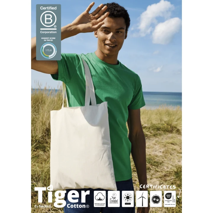 Tiger Cotton® Shopping Bag Long Handles Neutral®