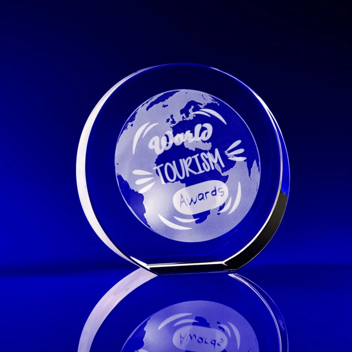 Tapered Disc Crystal Award, 110