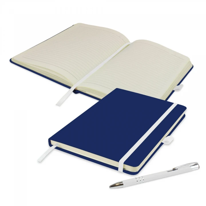 Toretto Navy A5 Notebook & DaVinci Ballpen Set