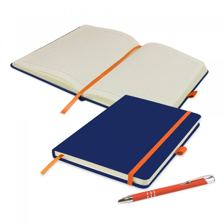 Toretto Navy A5 Notebook & DaVinci Ballpen Set