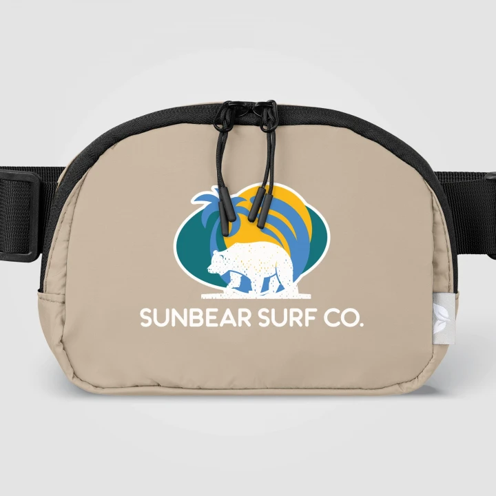 Taiga rPET Nylon Zippered Waist Bag 1.2L