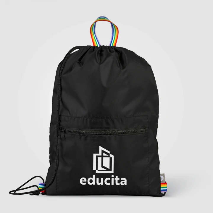 Spectrum Recycled Polyester Drawstring Bag 8L